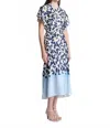 A.l.c A. L.c. Women's Rem Printed Twist Midi-dress In Blue
