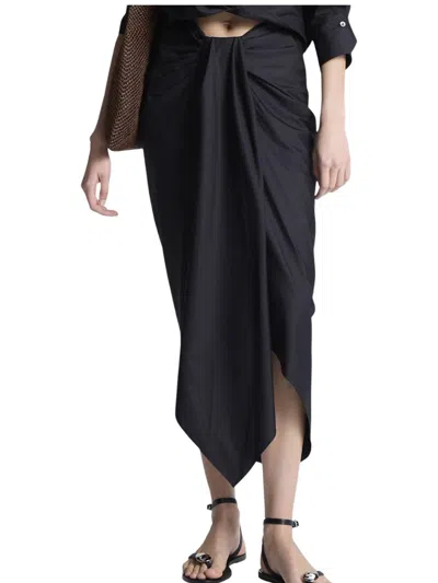 A.l.c Rhodes Midi Skirt In Black