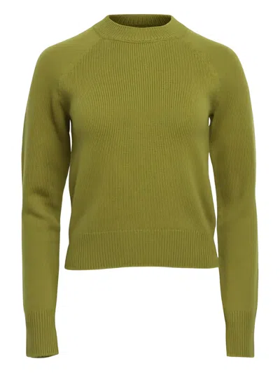 A.l.c Ribbed Crew-neck Sweater In Green