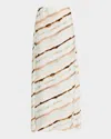 A.l.c Rita Slip Skirt In Mint Multi