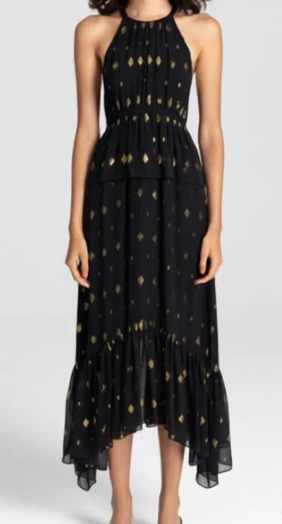 A.l.c Rosa Dress In Black/gold