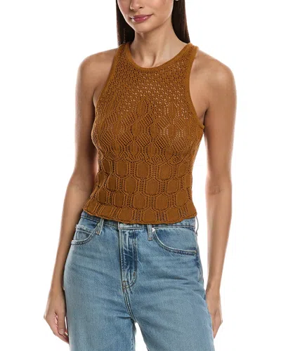 A.l.c A. L.c. Rosa Silk-blend Top In Brown