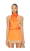 A.l.c Rose Top In Orange