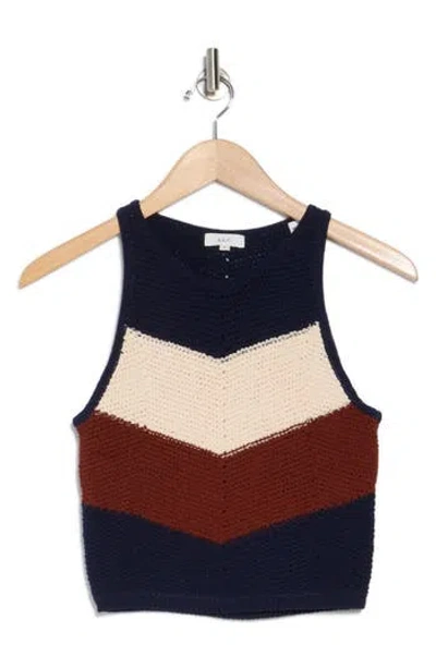 A.l.c . Rowan Chevron Knit Top In Multi
