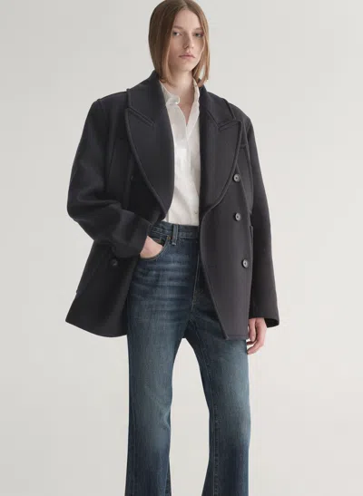 A.l.c Rowan Oversized Wool Coat In Black