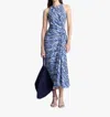 A.l.c Ruby Midi Dress In Navy Mariniere Stripe In Blue