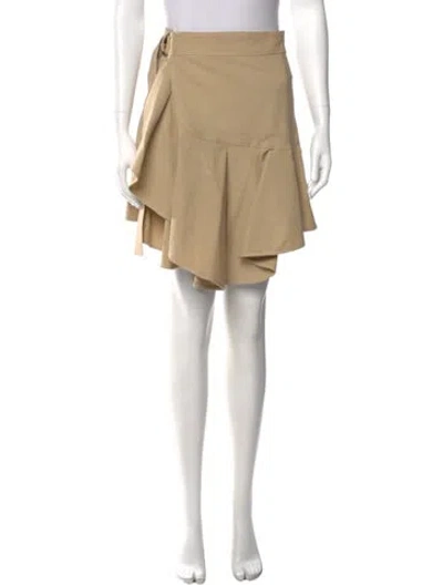 Pre-owned A.l.c Ruffle Embellishment Knee-length Skirt In Neutral