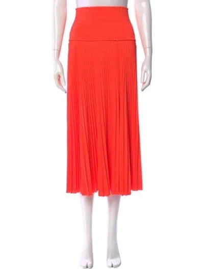 Pre-owned A.l.c Ruffle Embellishment Midi Length Skirt In Pink