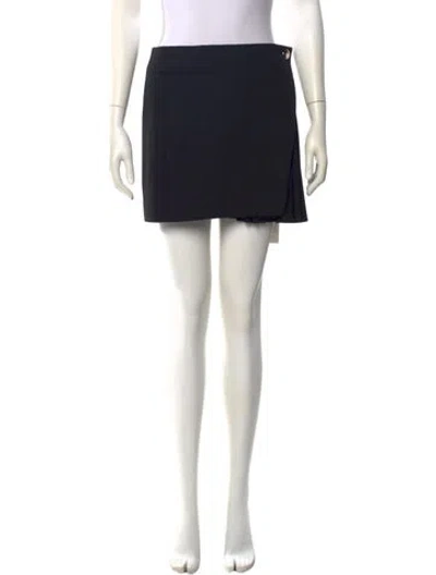 Pre-owned A.l.c Ruffle Embellishment Mini Skirt In Black