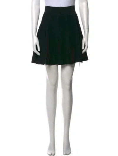 Pre-owned A.l.c Ruffle Embellishment Mini Skirt In Black