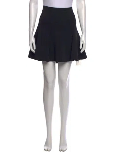 Pre-owned A.l.c Ruffle Embellishment Mini Skirt In Black