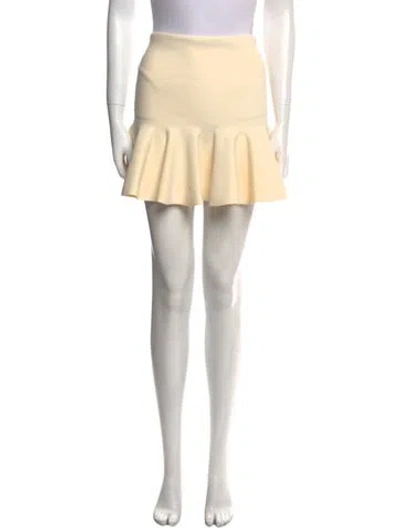 Pre-owned A.l.c Ruffle Embellishment Mini Skirt In Neutral