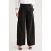 A.l.c . Ryder High Waist Stretch Cotton Bootcut Pants In Black