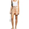 A.l.c . Ryder Linen Short In Multi