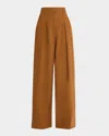 A.l.c Ryder Wide-leg Pants In Cognac