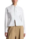A.l.c . Sage Stretch Cotton Shirt In White