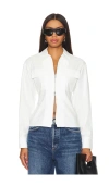 A.l.c . Sage Stretch Cotton Shirt In White