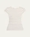 A.L.C SAM STRIPE CREWNECK TEE