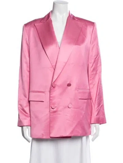Pre-owned A.l.c Satin Blazer In Pink