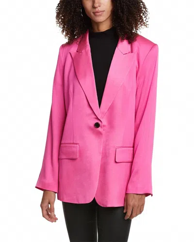 A.l.c Satin Crepe Bishop Ii Jacket In Pink