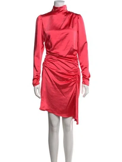 Pre-owned A.l.c Satin Mini Dress In Multi