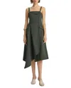 A.l.c Scarlett Asymmetric Cotton And Linen-blend Midi Dress