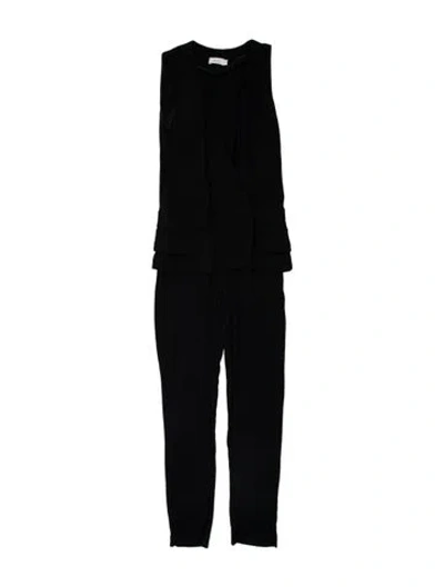 Pre-owned A.l.c Scoop Neck Jumpsuit In Black