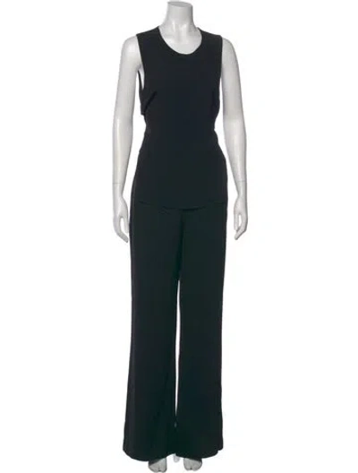 Pre-owned A.l.c Scoop Neck Jumpsuit In Black