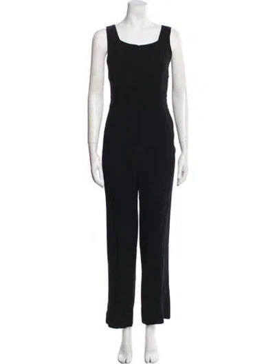 Pre-owned A.l.c Scoop Neck Jumpsuit In Black