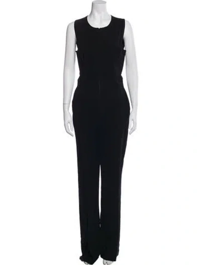 Pre-owned A.l.c Scoop Neck Jumpsuit In Black