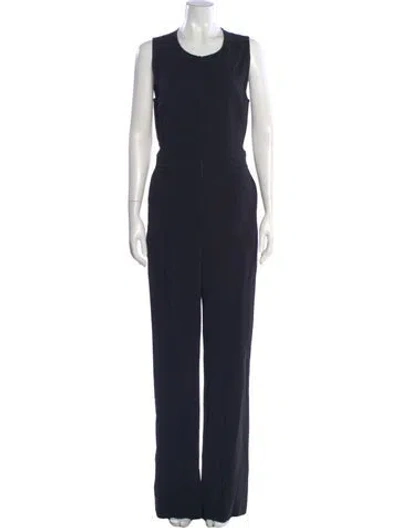 Pre-owned A.l.c Scoop Neck Jumpsuit In Blue