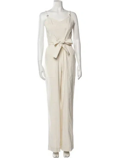 Pre-owned A.l.c Scoop Neck Jumpsuit In Neutral