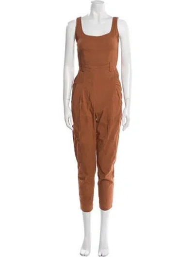 Pre-owned A.l.c Scoop Neck Jumpsuit In Orange