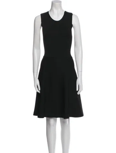 Pre-owned A.l.c Scoop Neck Knee-length Dress In Black