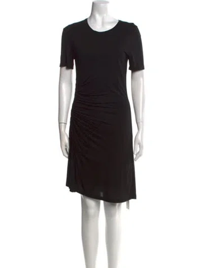 Pre-owned A.l.c Scoop Neck Knee-length Dress In Black