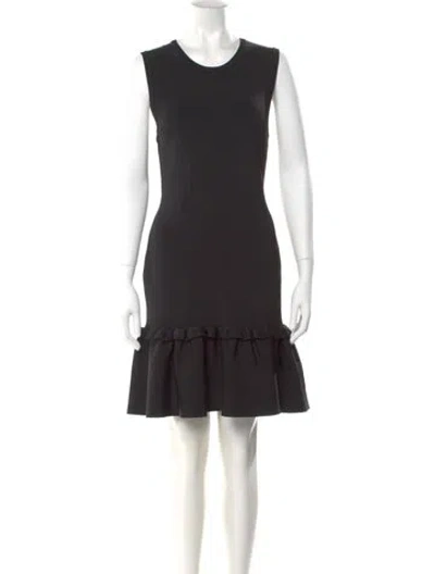 Pre-owned A.l.c Scoop Neck Knee-length Dress In Black