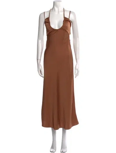Pre-owned A.l.c Scoop Neck Long Dress