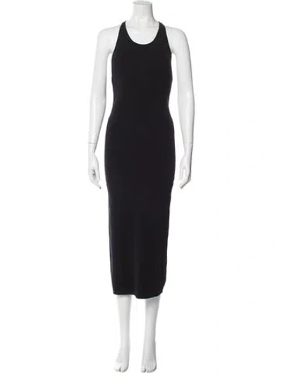Pre-owned A.l.c Scoop Neck Long Dress In Gray