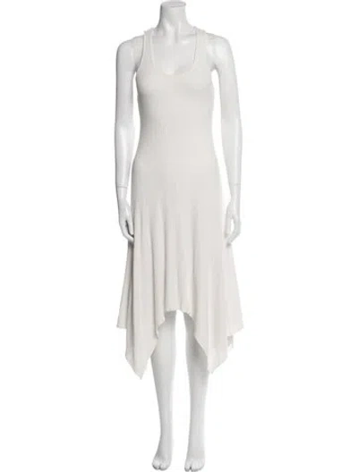 Pre-owned A.l.c Scoop Neck Long Dress In Neutral