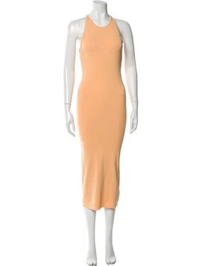 Pre-owned A.l.c Scoop Neck Long Dress In Orange