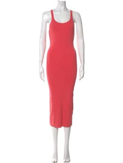 Pre-owned A.l.c Scoop Neck Long Dress In Pink
