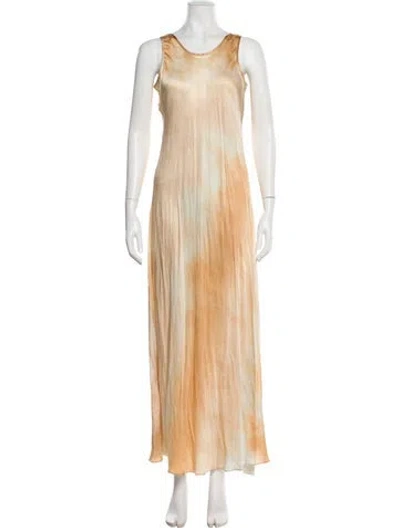 Pre-owned A.l.c Scoop Neck Long Dress W/ Tags In Neutral