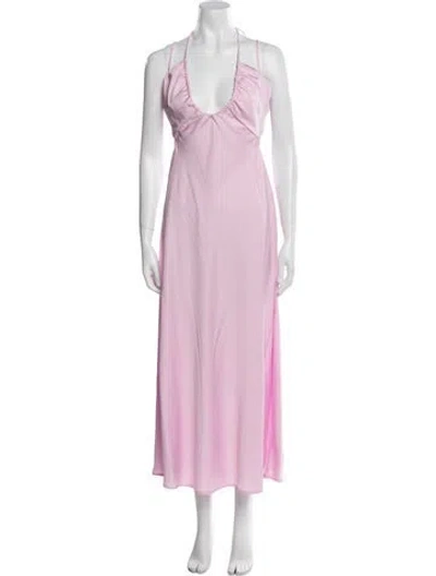 Pre-owned A.l.c Scoop Neck Long Dress W/ Tags In Pink