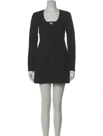 Pre-owned A.l.c Scoop Neck Mini Dress In Gray