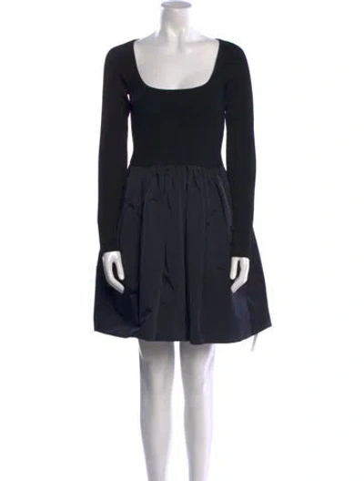 Pre-owned A.l.c Scoop Neck Mini Dress In Multi