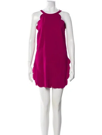 Pre-owned A.l.c Scoop Neck Mini Dress In Pink