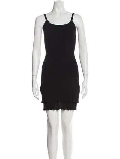 Pre-owned A.l.c Scoop Neck Mini Dress W/ Tags In Black