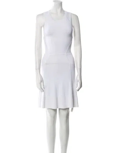 Pre-owned A.l.c Scoop Neck Mini Dress In White