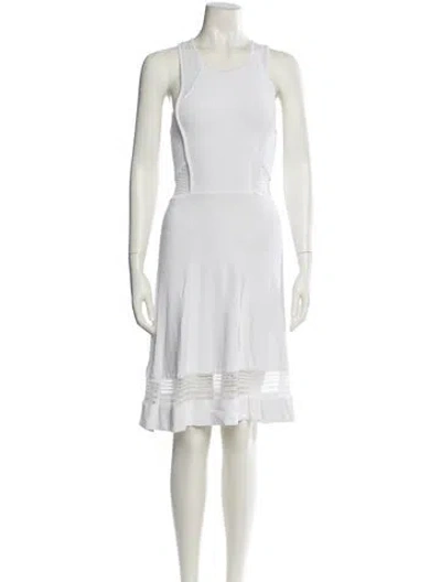 Pre-owned A.l.c Scoop Neck Mini Dress In White