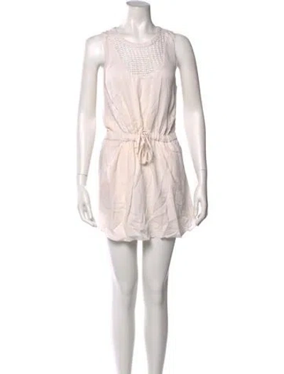 Pre-owned A.l.c Scoop Neck Mini Dress In White